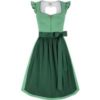 Dirndl ZENZI (65 cm) mit abnehmbaren Flügelärmeln ~ 34 ~ grün