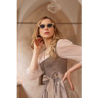 Dirndlbluse AHORNTAL taupe ~ 48 ~ taupe