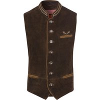 Trachten Lederweste dunkelbraun Hannes 114481 ~ 52
