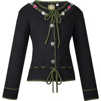 Kinder Trachten Strickjacke schwarz-grün Rita 140639 ~ 104