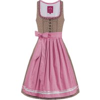 Mini Dirndl 60cm taupe rosa Elinore 004126 ~ 36