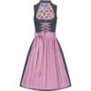 Mini Dirndl 60cm anthrazit altrosa Nicol 004679 ~ 32