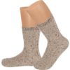 Kinder Trachtensocken hellbraun meliert 005486 ~ 35-37
