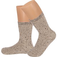 Kinder Trachtensocken hellbraun meliert 005486 ~ 35-37