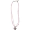 Collier mit Edelweissanhänger 000157 ~ rosa