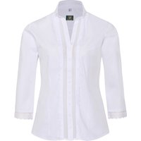 Trachtenbluse weiß mit Spitze 006141 ~ 32