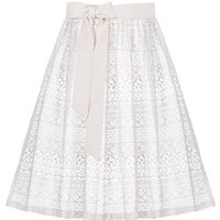 Dirndlschürze aus Häkelspitze (60 cm) weiß ~ XL