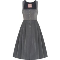 Midi Dirndl 70cm Gastro grau Stretch Babette 006871 ~ 32