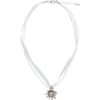 Collier mit Edelweissanhänger 000157 ~ weiß