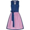 Mini Dirndl 60 cm dunkelblau rosa Emilia 007361 ~ 30