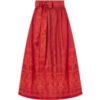 Dirndlschürze lang 90 cm koralle orange gemustert Karin 007407 ~ M