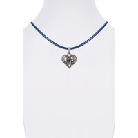 Kinder Collier mit Herzanhänger 000159 ~ blau