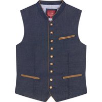 Trachtenweste marineblau Leinen Kent 007715 ~ 46