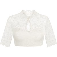 Dirndlbluse Spitze creme Stretch Viola 007787 ~ 32