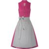 Midi Dirndl 65 cm beere grau Matilda 007858 ~ 32