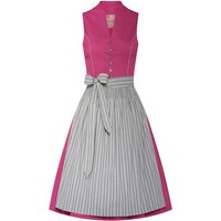 Midi Dirndl 65 cm beere grau Matilda 007858 ~ 32