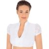 Dirndlbluse weiß mit Spitze Ramona 008403 ~ 30