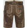 Lederhose Quan mit Gürtel