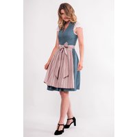 Mini Dirndl 60 cm blau altrosa Valentina 009060 ~ 34