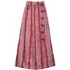 Dirndlschürze lang 90 cm rot-weiß 001253 ~ M