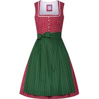 Mini Dirndl 60 cm rot grün Laureen 009197 ~ 34