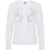 Trachtenbluse langarm weiß grau Winnie 009243 ~ 34