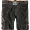 Trachtenlederhose Corbi4 (graphit gespeckt