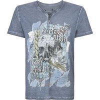 Trachtenshirt Bräu (rauchblau