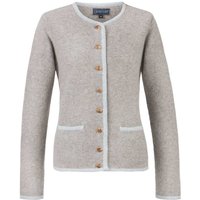 Trachtenstrickjacke Caro (grau-hellblau