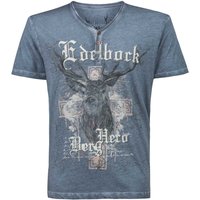Trachtenshirt Berghero (rauchblau