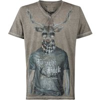 Trachtenshirt Prachtbock (stein