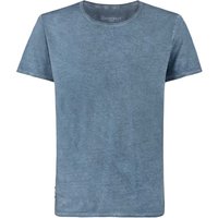Trachtenshirt Falko Rundhals (rauchblau