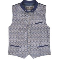 Trachtenweste dunkelblau taupe gemustert Lenz 009434 ~ 44