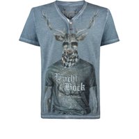 Trachtenshirt Prachtbock (rauchblau