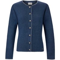 Trachtenstrickjacke Marissa (nachtblau-kiesel