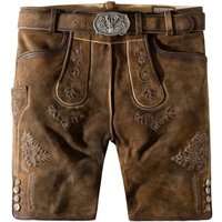Trachtenlederhose Bertl (stein geäscht-natur