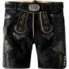 Trachtenlederhose Bertl (graphit gespeckt