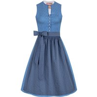 Midi Dirndl 65 cm hellblau geblümt Venora 009974 ~ 32