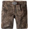 Trachtenlederhose Bastian (kiesel gespeckt