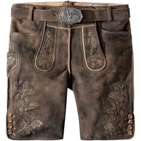 Trachtenlederhose Bastian (kiesel gespeckt