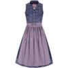 Midi Dirndl 65 cm blau beere Magda 010052 - limitiert ~ 32