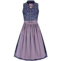 Midi Dirndl 65 cm blau beere Magda 010052 - limitiert ~ 32