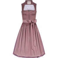 Midi Dirndl 65 cm rosenholz altrosa Adele 010054 ~ 44