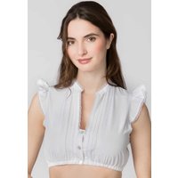 Dirndlbluse Satine (weiss