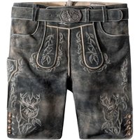 Trachtenlederhose Lee (grau gespeckt