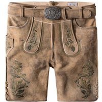 Trachtenlederhose Girgl (senf gespeckt-grün