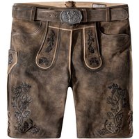 Trachtenlederhose Edgar (kiesel gespeckt-schwarz