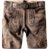 Trachtenlederhose Logan (kiesel gespeckt