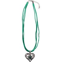 Collier mit Herzanhänger 000156 ~ grün