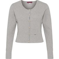 Trachten Strickjacke hellgrau Marlene 010951 ~ 32